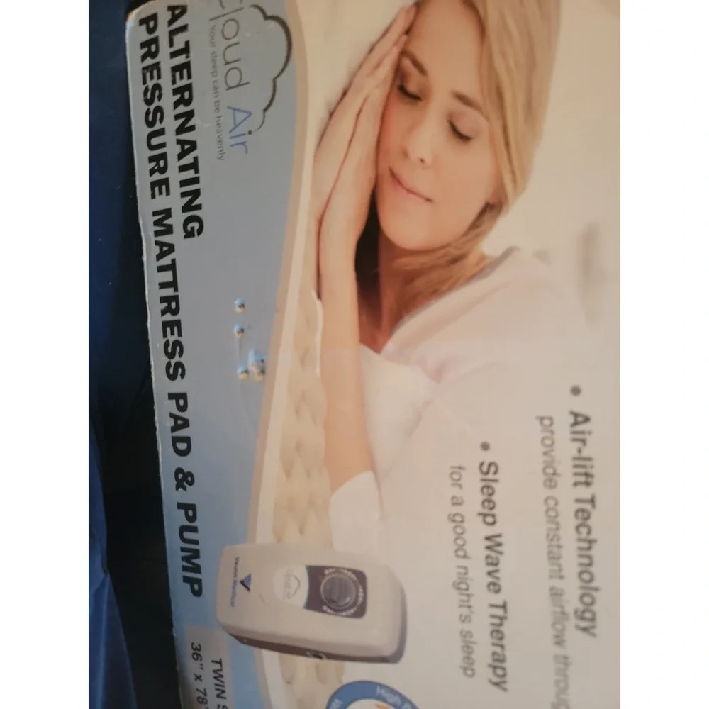 Alternating Air Pressure Mattress Pad for Bed Sores with Quiet Pump, Twin Bed